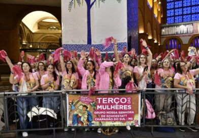 Fé feminina reúne 35 mil mulheres no Santuário de Aparecida durante a Romaria Nacional do Terço