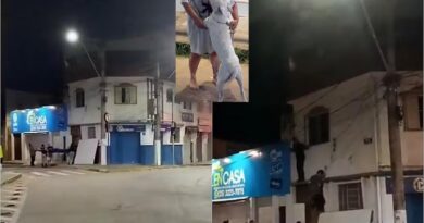 PITBULL ENCURRALADO PELO FOGO É SALVO POR BOMBEIROS ANTES DE PULAR DE PRÉDIO EM CHAMAS EM VARGINHA