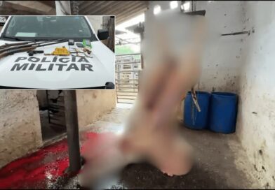 ABATEDOURO CLANDESTINO É FECHADO EM JACAREÍ COM MAIS DE UMA TONELADA DE CARNE, ARMAS E R$ 16 MIL APREENDIDOS