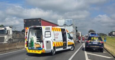 TRAGÉDIA NA DUTRA: HOMEM MORRE APÓS ACIDENTE COM CAMINHÃO E CAUSA LONGO CONGESTIONAMENTO EM TAUBATÉ