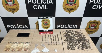 DISE FECHA O CERCO NO CAMPO DO GAMA: SUSPEITO É PRESO COM COCAÍNA, DINHEIRO E PINOS PARA O TRÁFICO EM CRUZEIRO