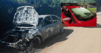 CARRO USADO EM ATAQUE A TIROS CONTRA MOTORISTA É ENCONTRADO QUEIMADO EM PINDAMONHANGABA