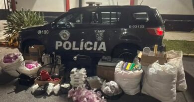 CASA DO TRÁFICO EM PINDAMONHANGABA: BAEP APREENDE QUASE 50 KG DE DROGAS, PRENSA E 181 MIL EMBALAGENS