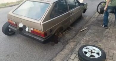 CARRO COMPRADO COM DINHEIRO DA RESCISÃO É FURTADO, COMEÇA A SER DESMONTADO E DEIC PRENDE SUSPEITO EM TAUBATÉ