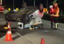 CARRETA BATE, CARRO CAPOTA E MOTORISTA FOGE SEM SOCORRER DUAS JOVENS NA DUTRA EM RESENDE
