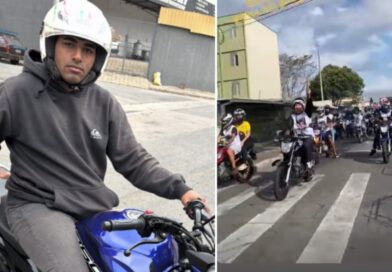 JUSTIÇA POR VICTOR: MORTE DE MOTOBOY ATINGIDO POR CARRO EM SJC LEVA FAMÍLIA, AMIGOS E MOTOCICLISTAS ÀS RUAS