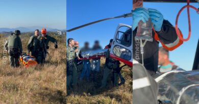 RESGATE PELO CÉU: MOTOCICLISTA FERIDO EM TRILHA É RETIRADO DA MATA PELO HELICÓPTERO ÁGUIA EM CAMPOS DO JORDÃO