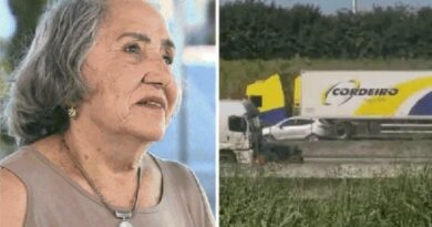 AGARRADA AO TERÇO NA DUTRA: IDOSA DE 83 ANOS REZA ENQUANTO CARRO É ARRASTADO POR CARRETA EM SÃO JOSÉ DOS CAMPOS
