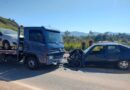 SEM CNH E COM 1,27 NO BAFÔMETRO: MOTORISTA INVADE CONTRAMÃO, BATE DE FRENTE COM CAMINHÃO E É PRESO NA BR 459