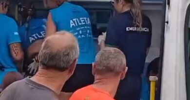 SUSTO PRÓXIMO À CHEGADA: ATLETA IDOSO PASSA MAL DURANTE CORRIDA E É LEVADO À SANTA CASA DE UBATUBA