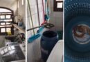 VISITA PERIGOSA: JARARACA ENTRA EM LAVANDERIA DE CASA E MOBILIZA BOMBEIROS EM CARAGUATATUBA