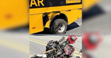 TRÊS DIAS, TRÊS ACIDENTES: “MACARRÃO” MORRE EM COLISÃO COM ÔNIBUS ESCOLAR NA RIO-SANTOS