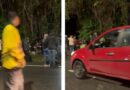 BATIDA ENTRE CARROS TERMINA COM DOIS CICLISTAS ATROPELADOS NA RIO-SANTOS EM UBATUBA; UM FICA EM ESTADO GRAVE