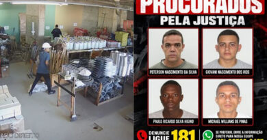 CAÇADA A QUADRILHA: POLÍCIA PROCURA QUATRO SUSPEITOS DE ROUBO DE R$ 118 MIL EM OBRA DE SÃO JOSÉ