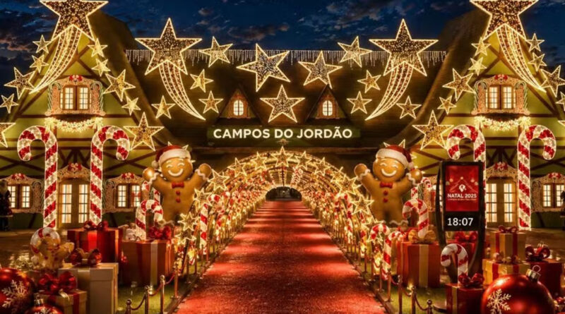 NATAL DE LUZES: CAMPOS DO JORDÃO TERÁ ÁRVORE DE 20 METROS, 300 ESCULTURAS E PROGRAMAÇÃO GRATUITA