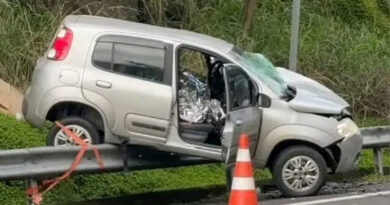 BATIDA DE FRENTE TERMINA EM MORTE E DEIXA DOIS FERIDOS NA RIO-SANTOS