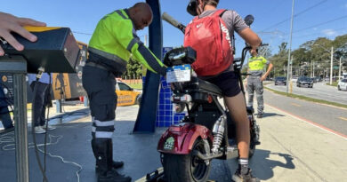 ACELEROU DEMAIS: “MOTO ELÉTRICA” É FLAGRADA A 61 KM/H E ACABA APREENDIDA EM SÃO JOSÉ