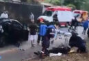 CARRO AVANÇA SOBRE ÁREA DE PONTO DE ÔNIBUS E DEIXA DUAS MULHERES FERIDAS EM SJC