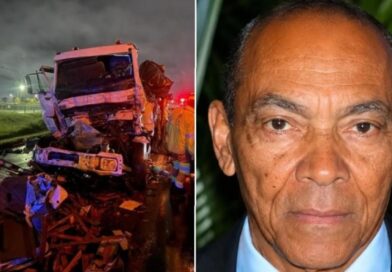 ADEUS, GERSON! CAMINHONEIRO MORRE PRESO ÀS FERRAGENS EM BATIDA ENTRE TRÊS VEÍCULOS NA DUTRA; IMPACTO ARRASTOU CAMINHÃO POR 20 METROS