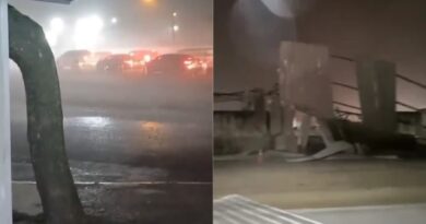 TEMPORAL CASTIGA O LITORAL NORTE: VENTO DERRUBA COBERTURA, ATINGE RESTAURANTES E DEFESA CIVIL DISPARA ALERTA EXTREMO