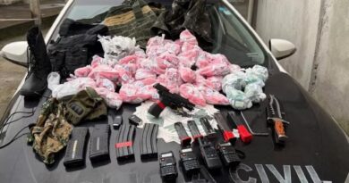 POLÍCIA DESCOBRE ESCONDERIJO DE CRIMINOSOS QUE INVADIRAM A VILA BRASÍLIA, PRENDE SUSPEITO E APREENDE CARROS ROUBADOS, GRANADA E MUNIÇÕES DE FUZIL